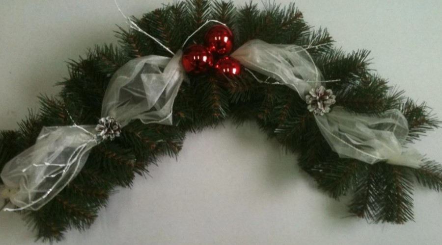 ATB Навагоднія ўпрыгажэнні ёлкі ланцужкі фенечкі гірлянды сена 02