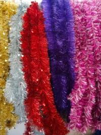 ATB Навагоднія ўпрыгажэнні ёлкі ланцужкі фенечкі гірлянды сена 01