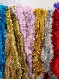 ATB Навагоднія ўпрыгажэнні ёлкі ланцужкі фенечкі гірлянды сена 03